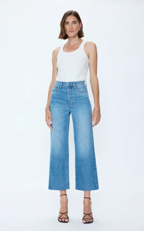 Pistola- Lana Crop High Rise Ultra Wide Leg in Wild Heart