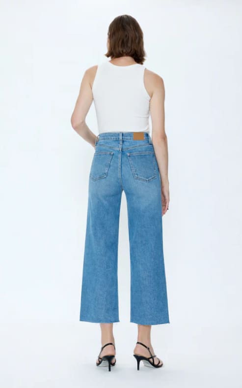 Pistola- Lana Crop High Rise Ultra Wide Leg in Wild Heart