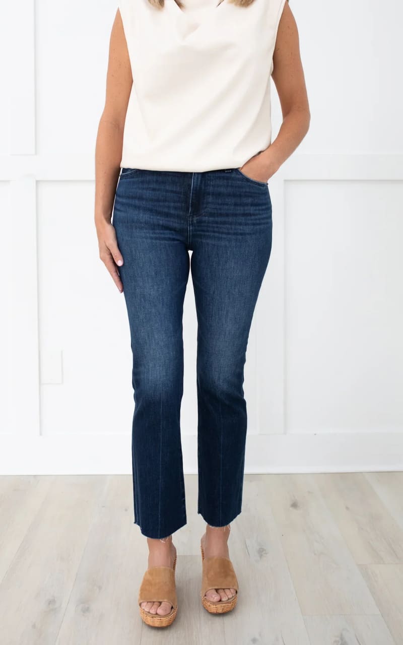 Pistola- Lennon High Rise Crop Boot in Resilient - denim