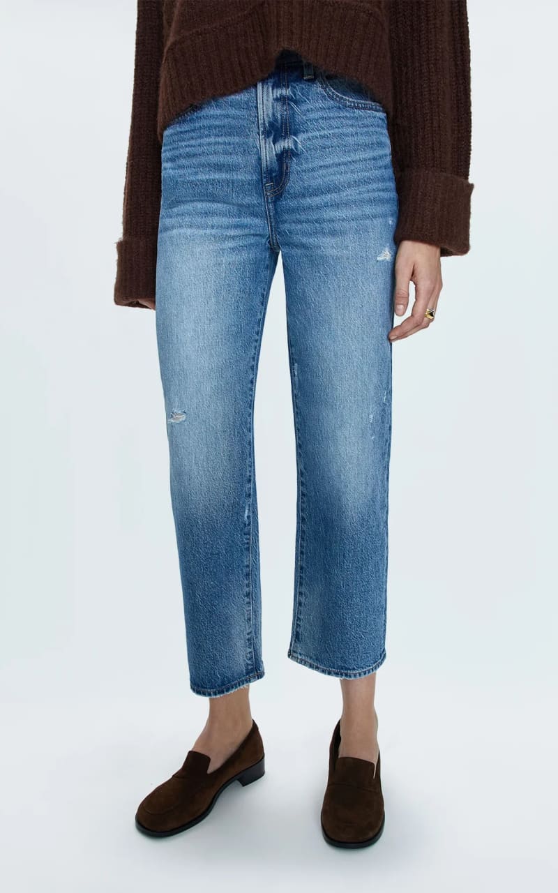 Pistola- Cassie Crop Super High Rise Straight Jean