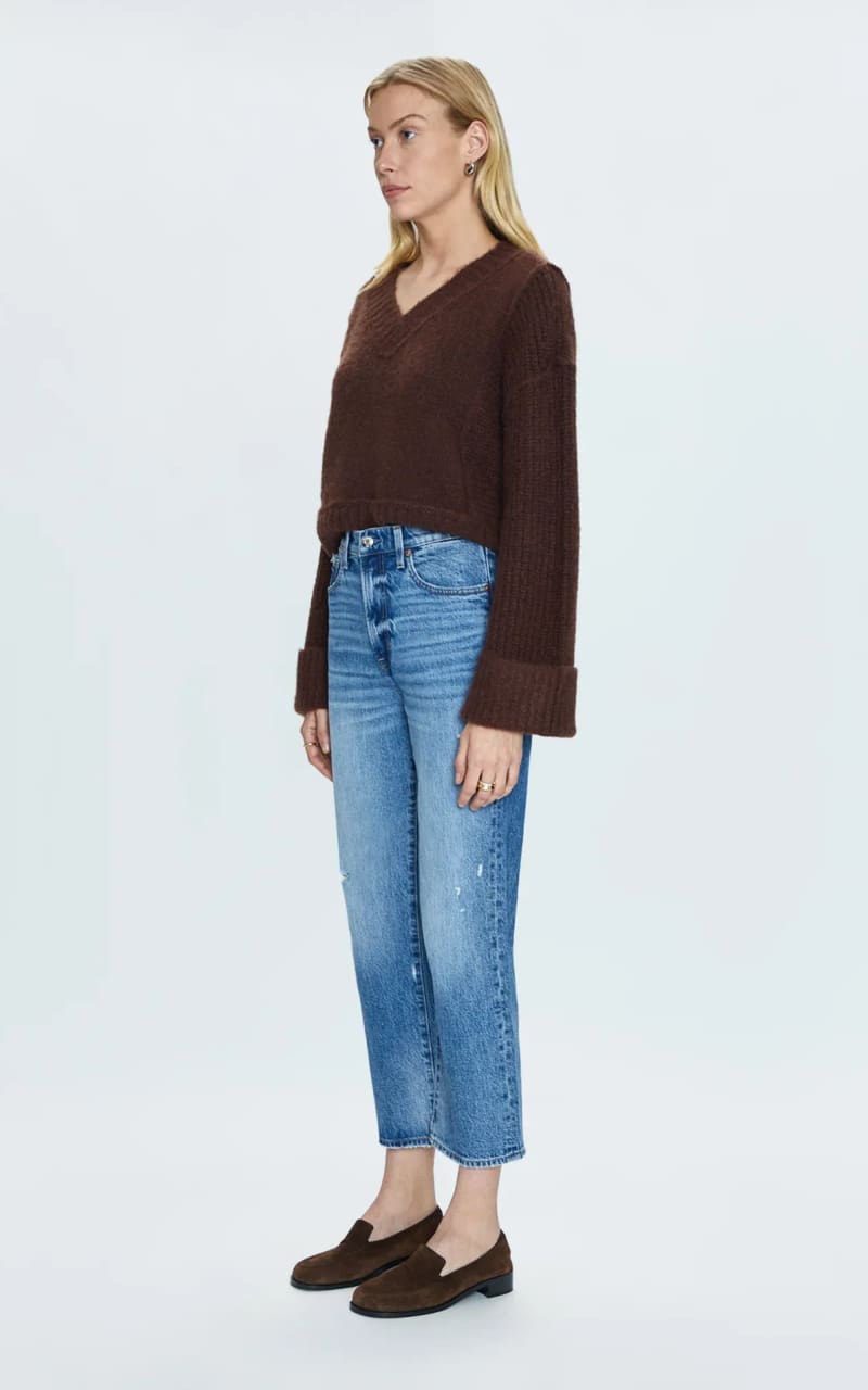 Pistola- Cassie Crop Super High Rise Straight Jean