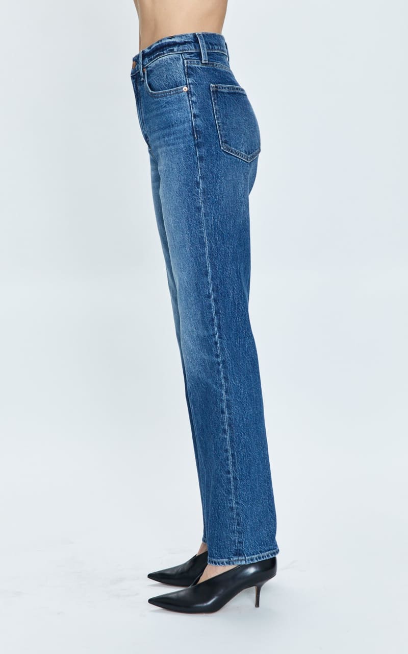 Pistola- Cassie Super High Rise Straight Jean - denim