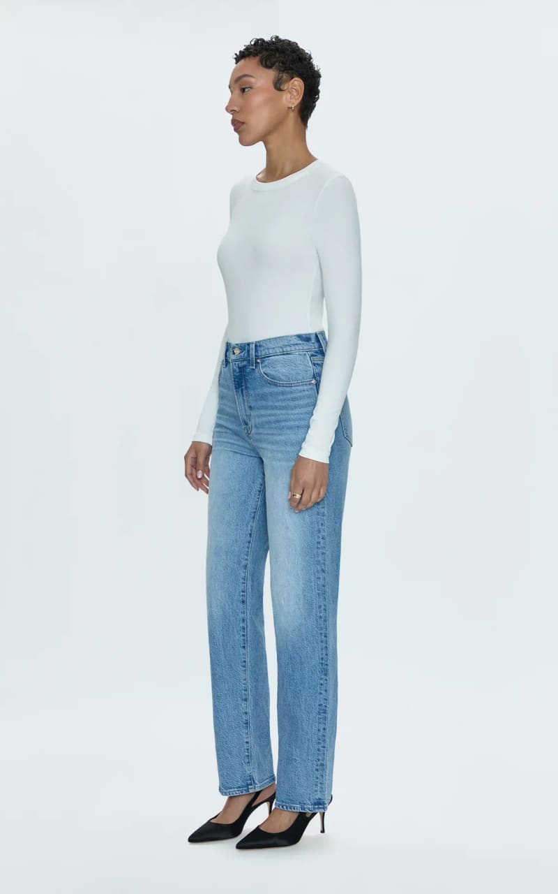 Pistola- Cassie Super High Rise Straight Jean in Fonda