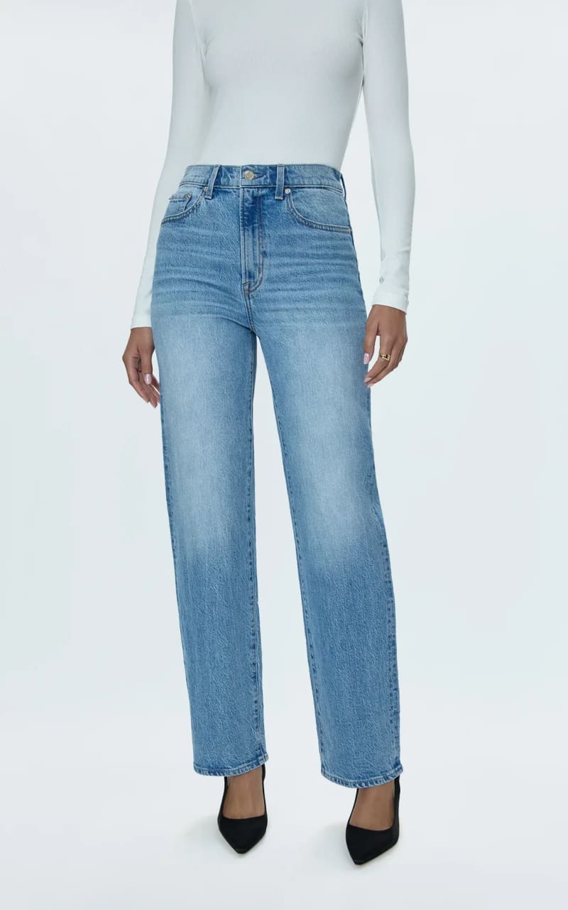 Pistola- Cassie Super High Rise Straight Jean in Fonda