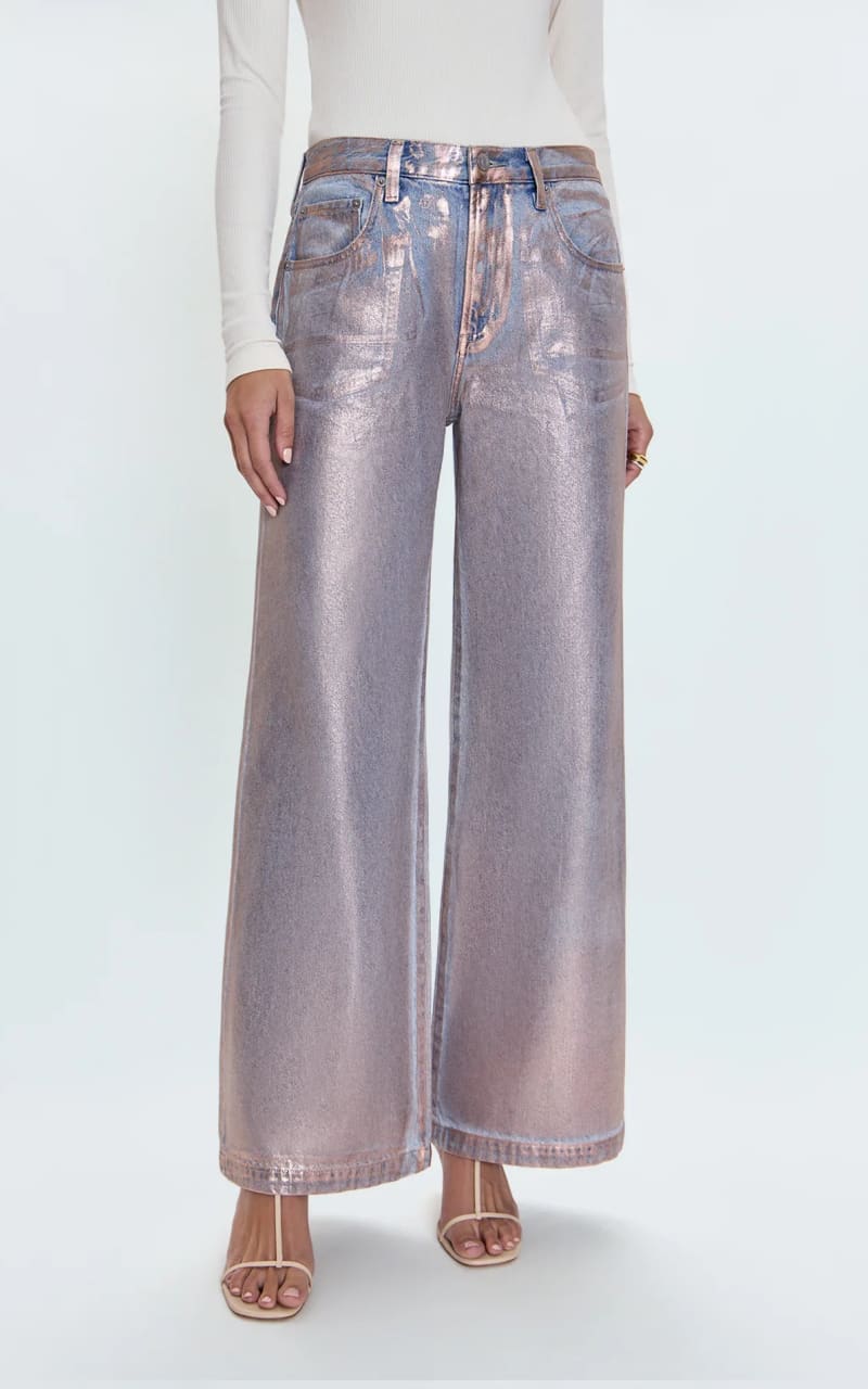 Pistola- Jadyn Low Slung Palazzo Jean in Tinsel - denim