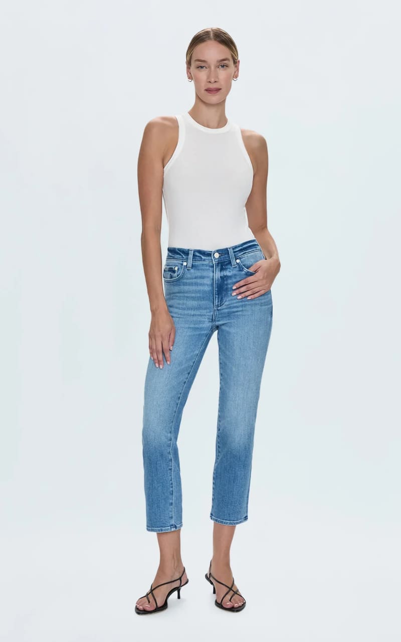 Pistola- Monroe Crop Jean in Hill - denim