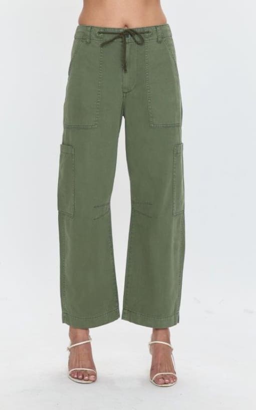 Pistola- Sabrina Utililty Crop Pant in Meadow - denim