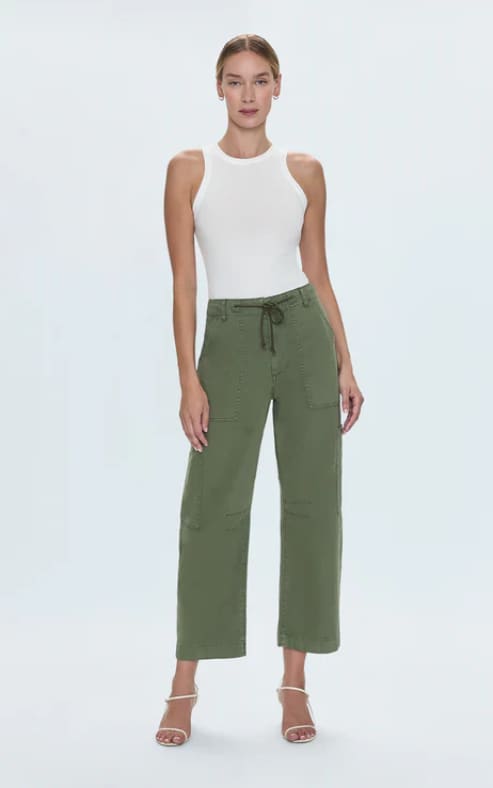 Pistola- Sabrina Curved Utility Pants in Meadow - Pant