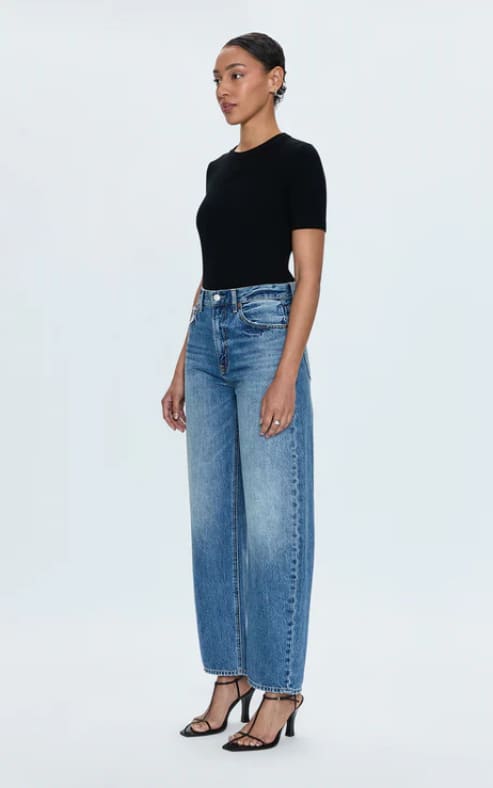Pistola- Wes High Rise Barrel Jean in Spectacle - denim