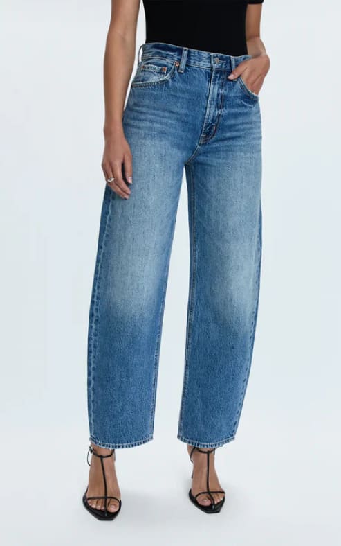 Pistola- Wes High Rise Barrel Jean in Spectacle - denim