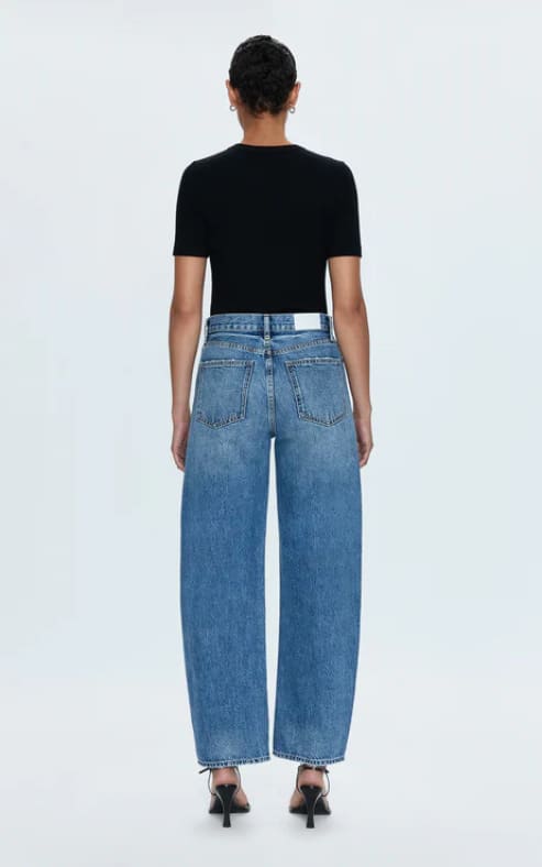 Pistola- Wes High Rise Barrel Jean in Spectacle - denim