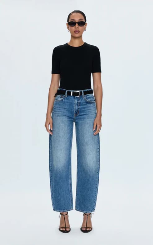Pistola- Wes High Rise Barrel Jean in Spectacle - denim