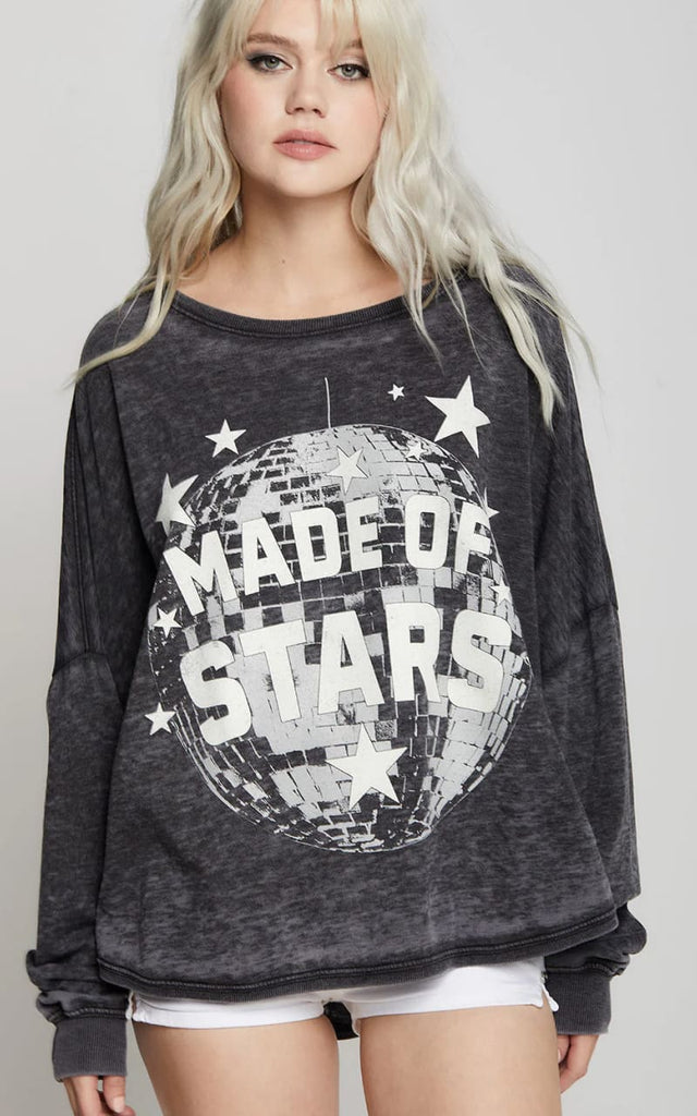 Recycled Karma- Made of Stars One Size Long Sleeve Tee - top
