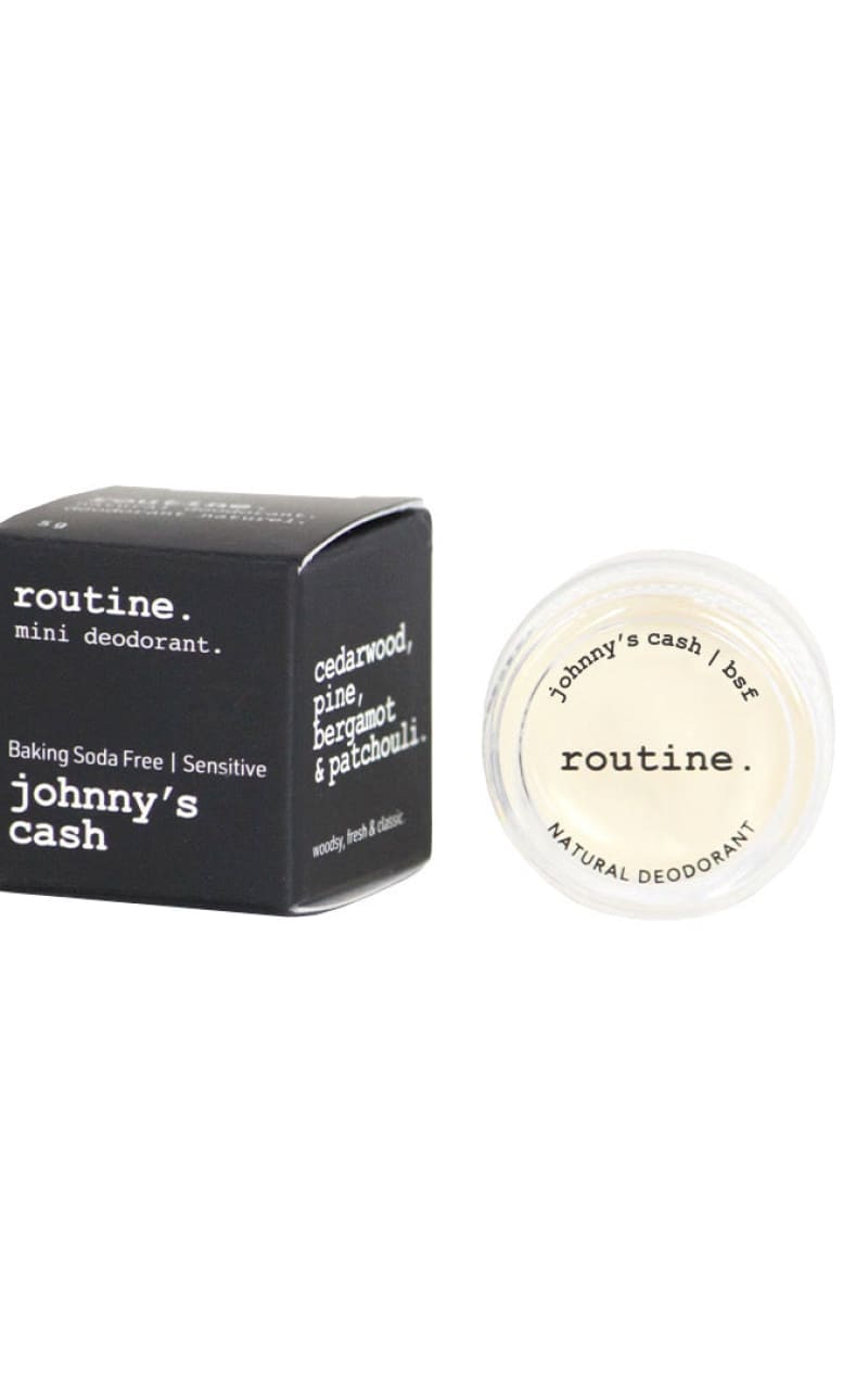 Routine- 5g Mini Johnny’s Cash Natural Deodorant - Gift &