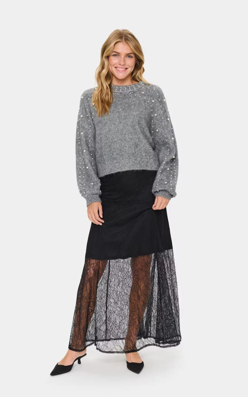 Saint Tropez- Madeleine Pearl Sweater - SWEATER & SWEATSHIRT