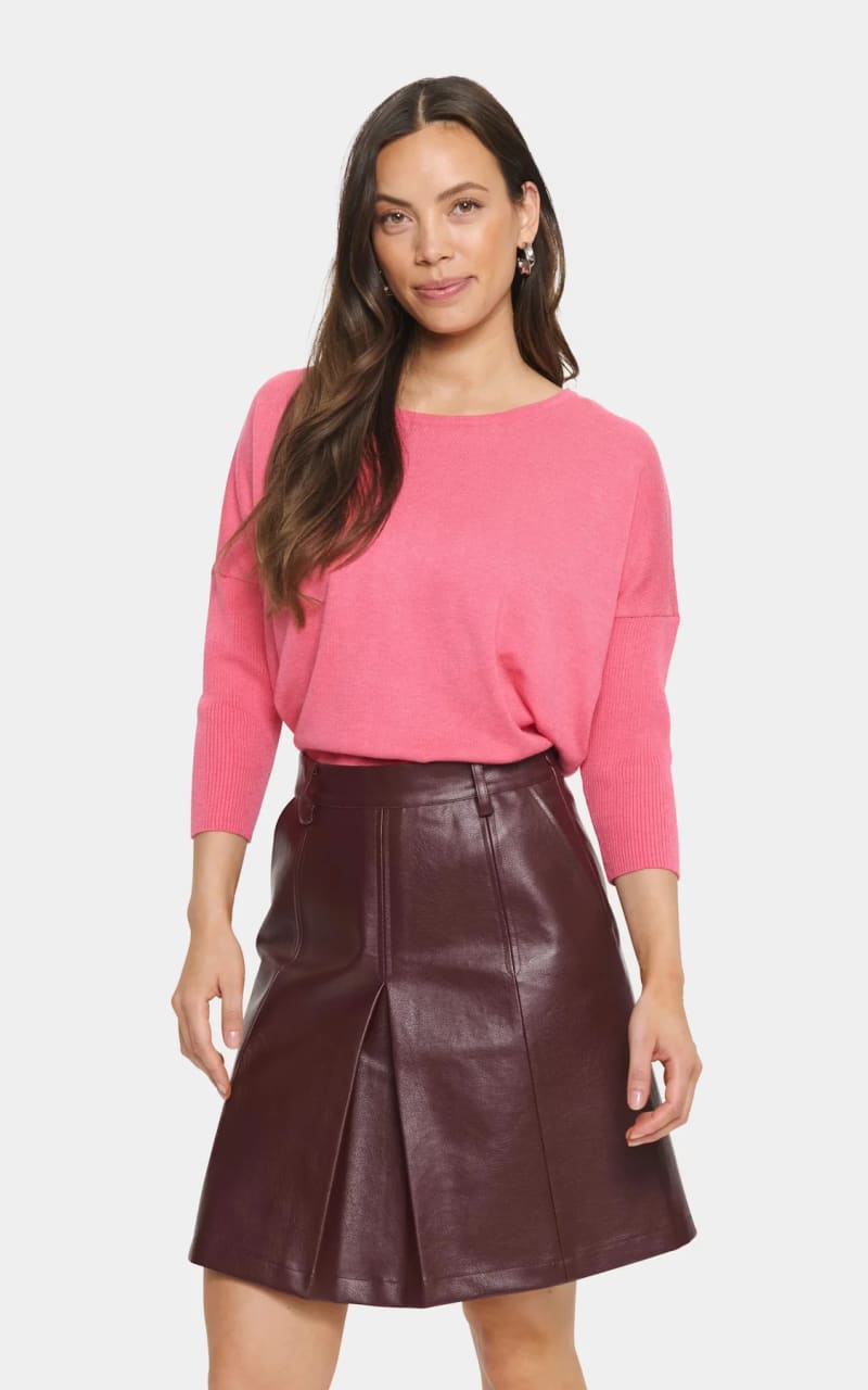 Saint Tropez- Mila Round Neck Pullover - Honeysuckle