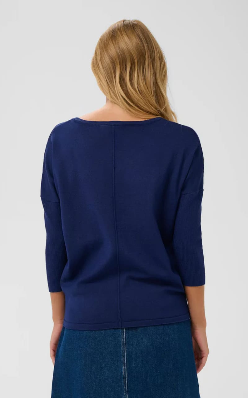 Saint Tropez- Mila Round Neck Pullover - SWEATER &