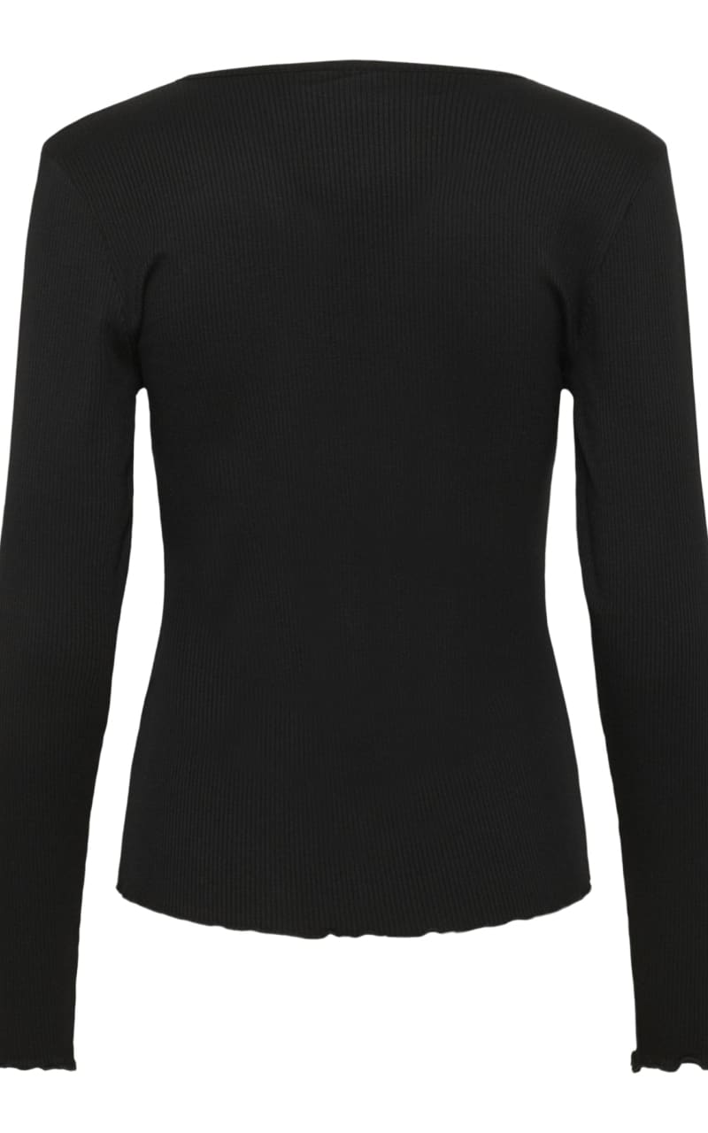 Saint Tropez - Olalia Jersey Cardigan in Black - SWEATER &