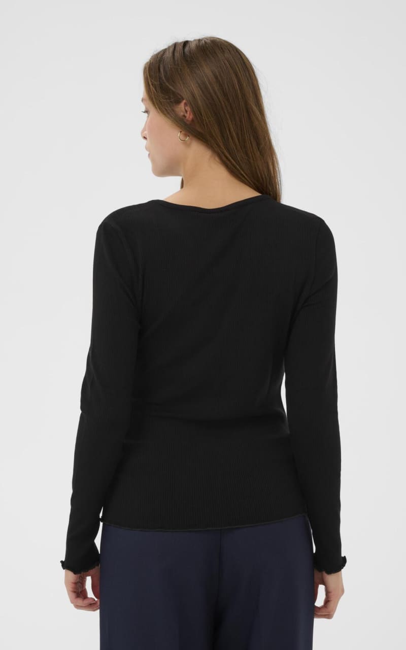 Saint Tropez - Olalia Jersey Cardigan in Black - SWEATER &