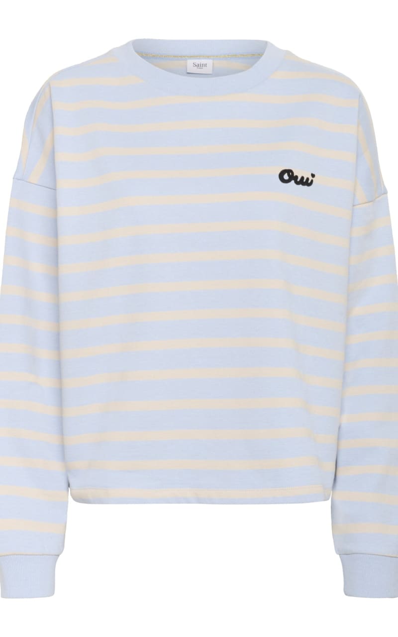 Saint Tropez - Osiria Striped Sweatshirt - Kentucky Blue