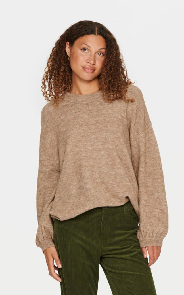 Saint Tropez - Trixie Sweater - RUBBER MELANGE / XS - Shirts