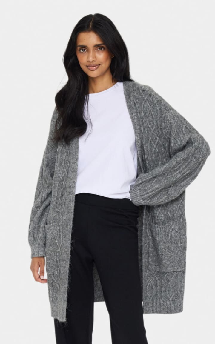 Saint Tropez- Geeta Draping Cardigan - cardigan