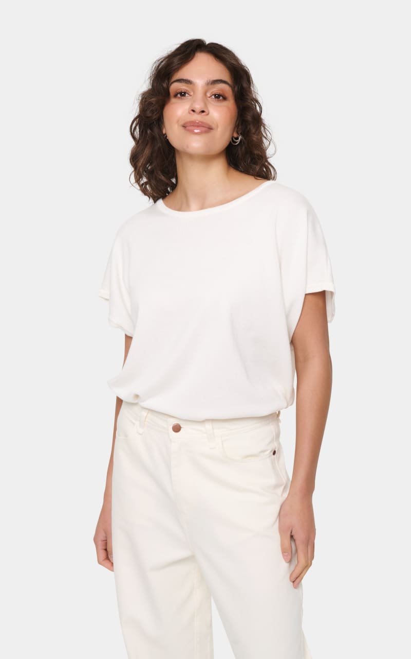 Saint Tropez- Mila Drop Shoulder Pullover - Ice / XS