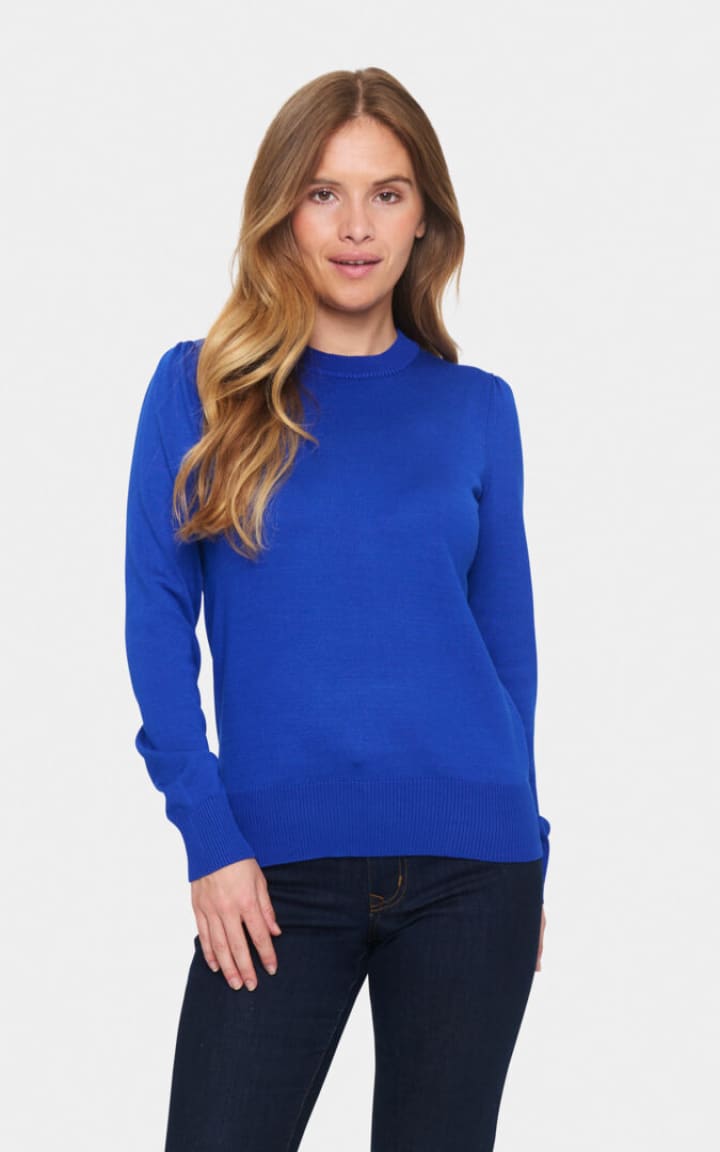 Saint Tropez- Mila Pullover - Surf Blue / XS - sweater