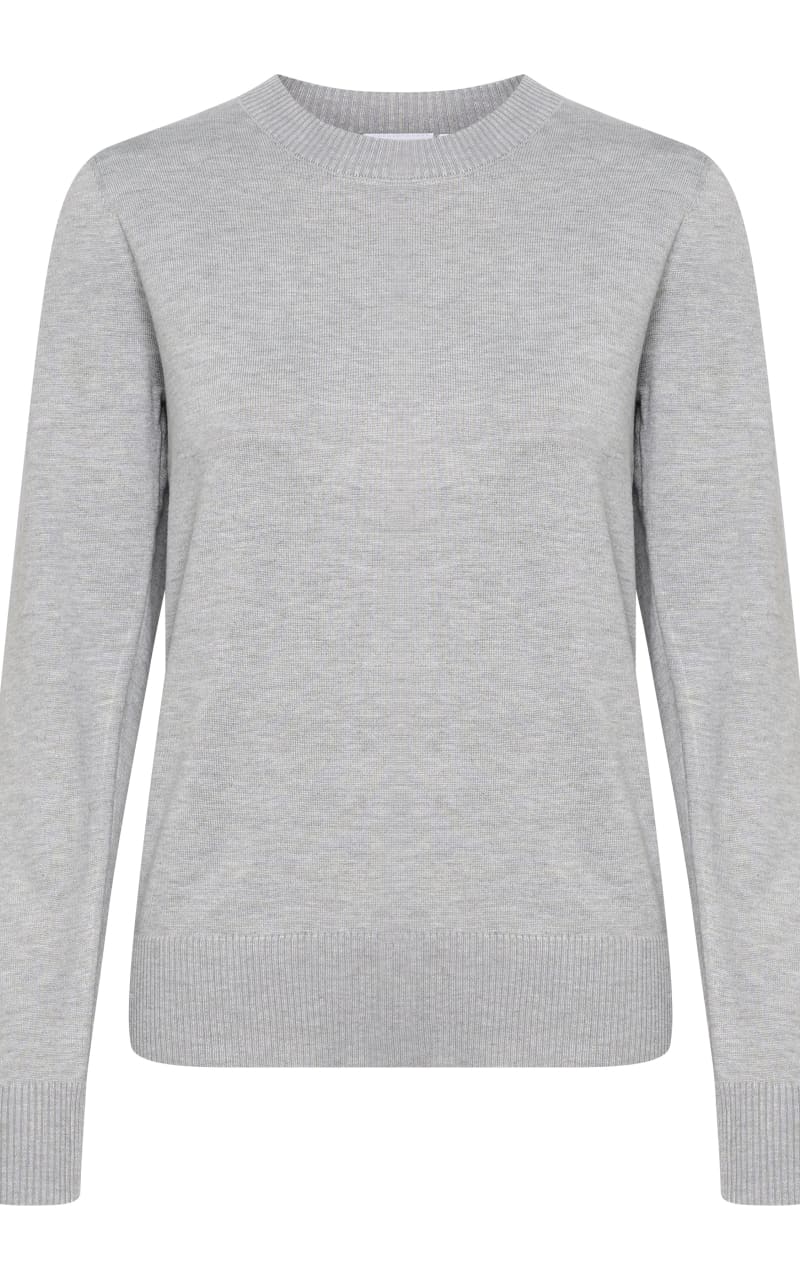 Saint Tropez- Mila Pullover - Pearl Grey Melange / XS