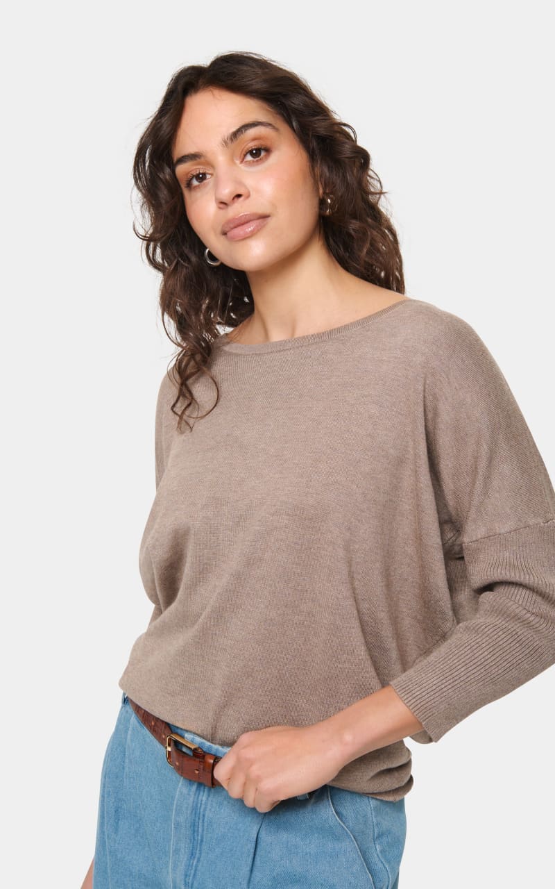 Saint Tropez- Mila Round Neck Pullover - SWEATER &