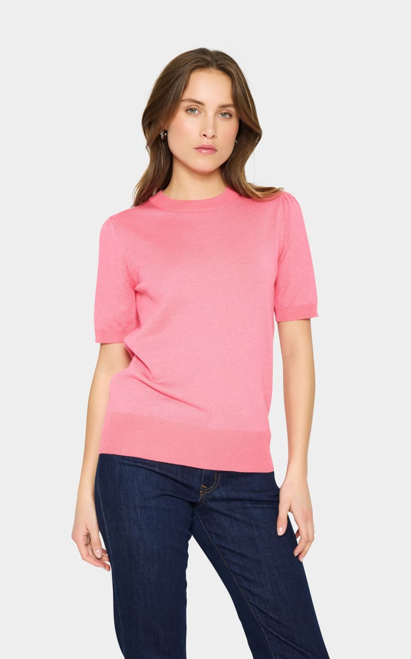 Saint Tropez- Mila Short Sleeve Pullover - Fruit Dove