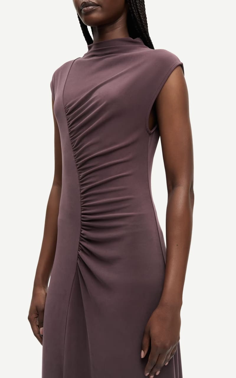 Samsoe- Saandressa Maxi Dress in Fudge - DRESS