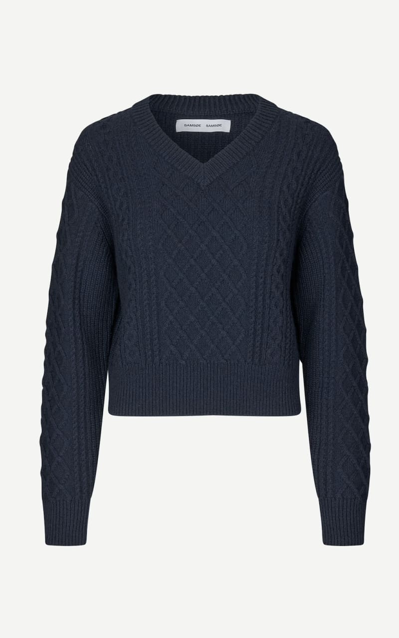 Samsoe- Sadene V-Neck Sweater - sweater