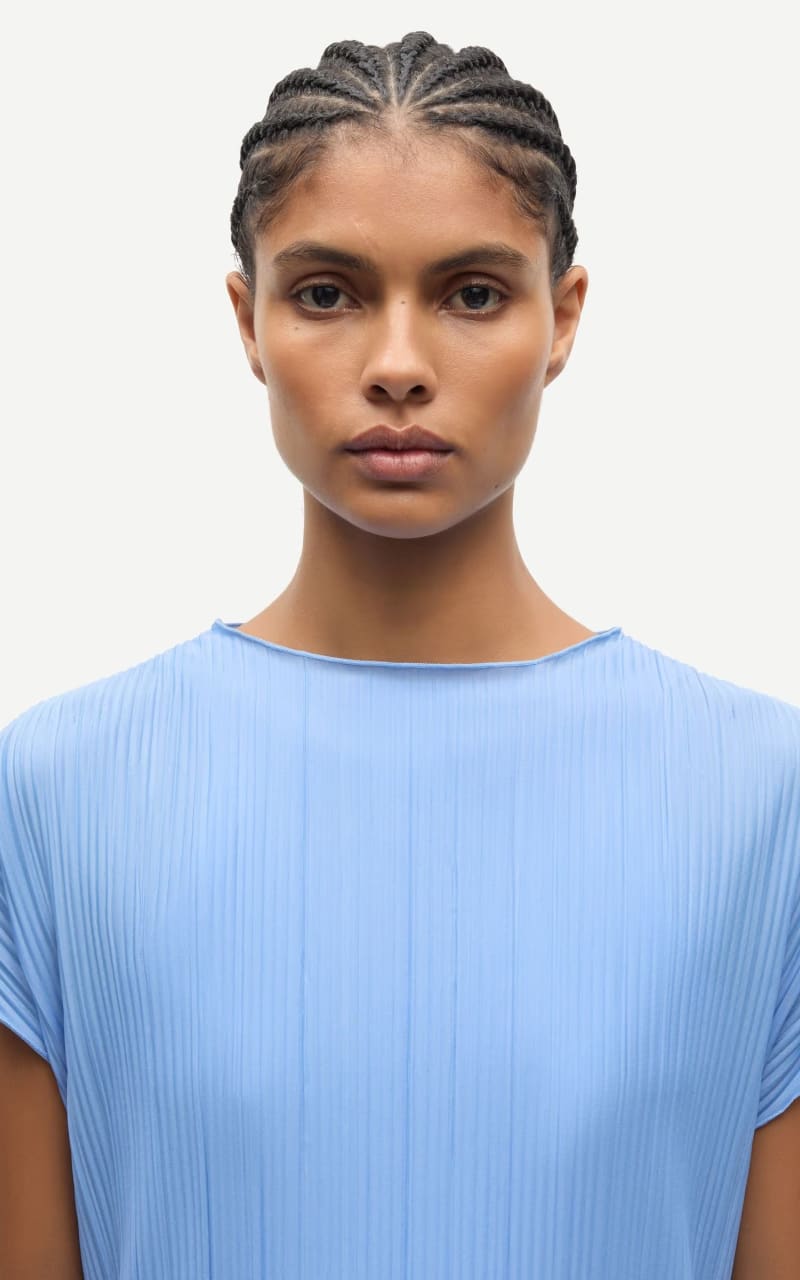 Samsoe- Sauma Top in Bel Air Blue - T-SHIRT & TANK