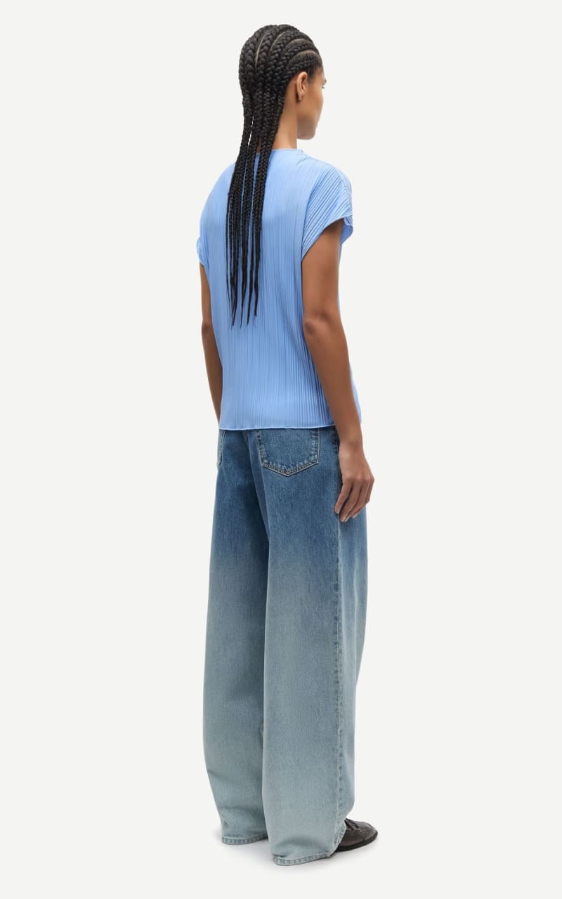 Samsoe- Sauma Top in Bel Air Blue - T-SHIRT & TANK