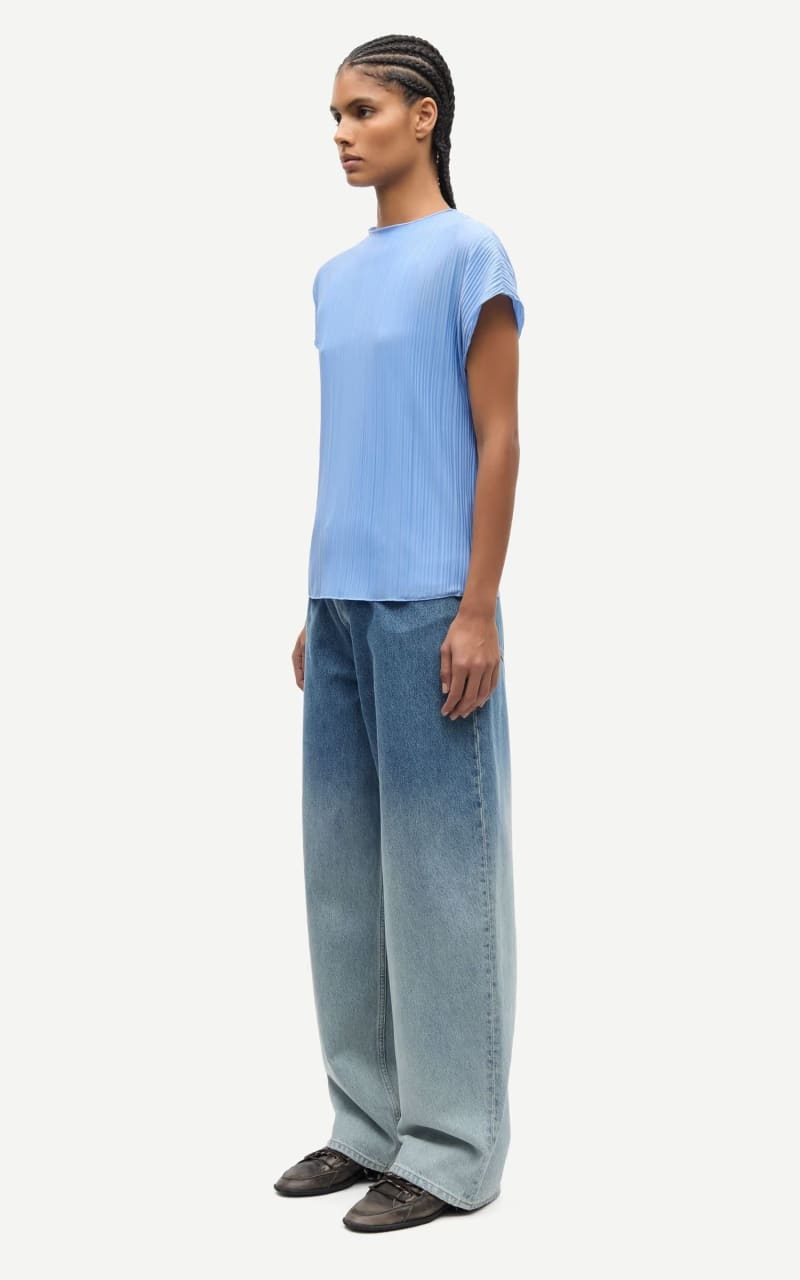 Samsoe- Sauma Top in Bel Air Blue - T-SHIRT & TANK