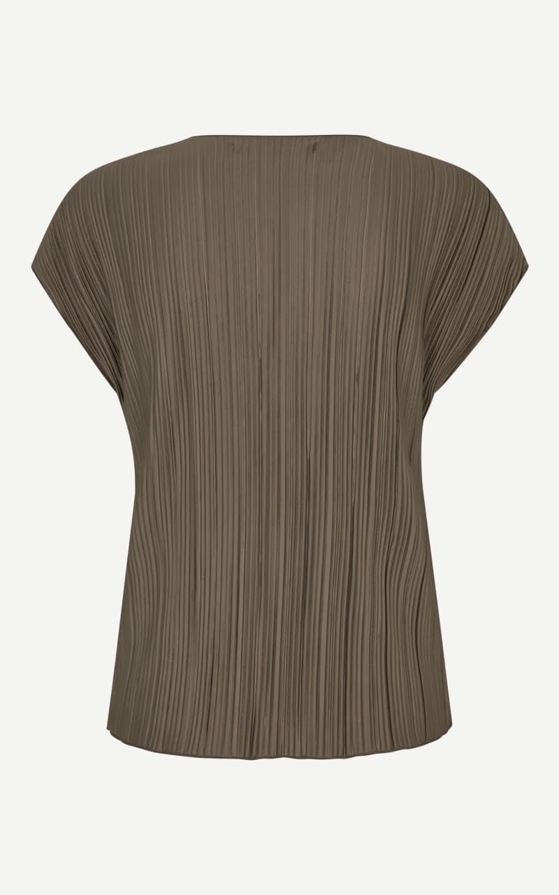 Samsoe- Sauma Top in Major Brown - T-SHIRT & TANK