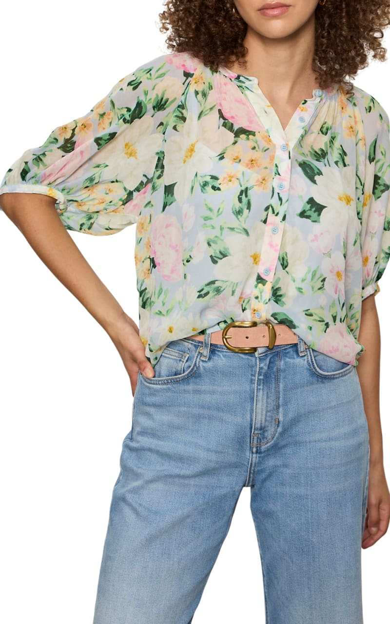 Sanctuary- Favorite Girl Button Blouse in Spring Floral
