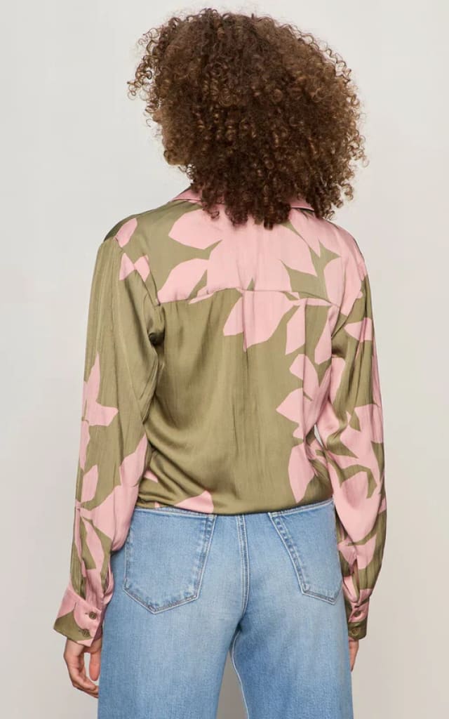 Sanctuary- Lover Tie Blouse in Pink Silhouette - Blouses &