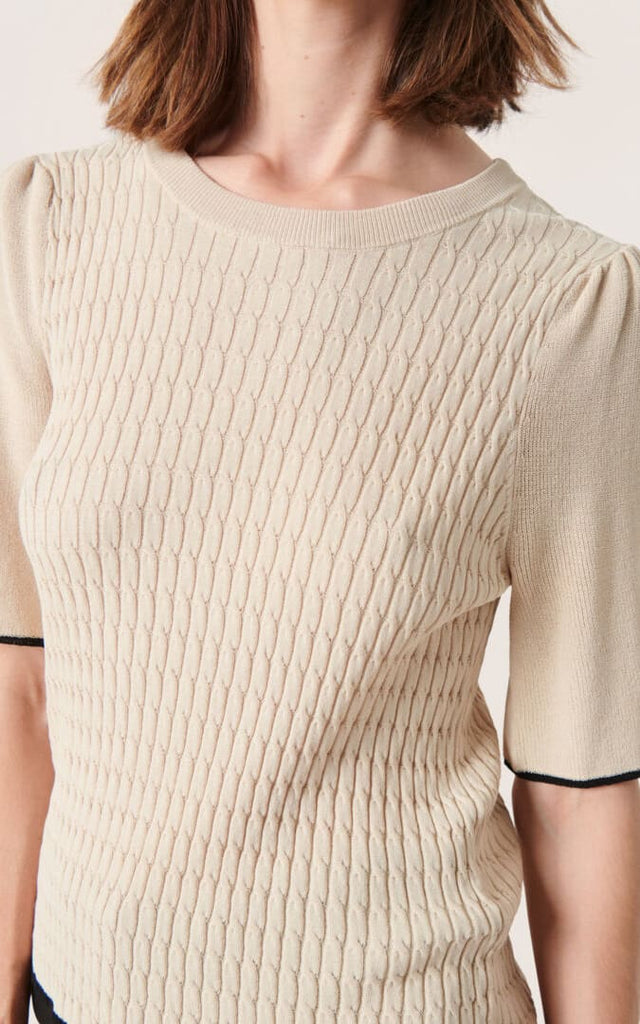 Soaked In Luxury- Adrianna Short Sleeve Pullover - sweater