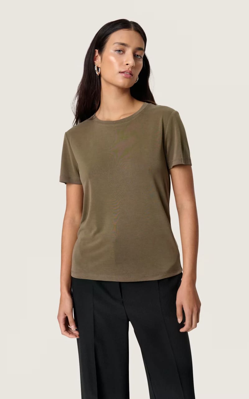 Soaked In Luxury- Columbine Crew Neck T-Shirt - T-SHIRT &