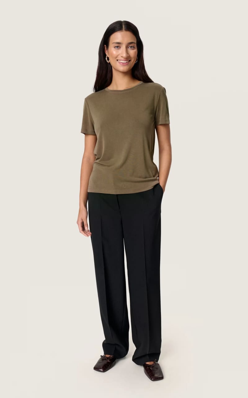 Soaked In Luxury- Columbine Crew Neck T-Shirt - T-SHIRT &