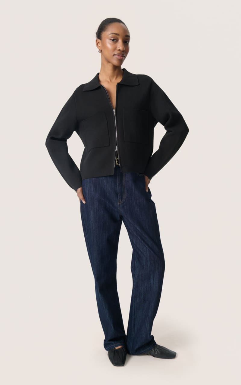 Soaked In Luxury- Havena Cardigan in Black - SWEATER &
