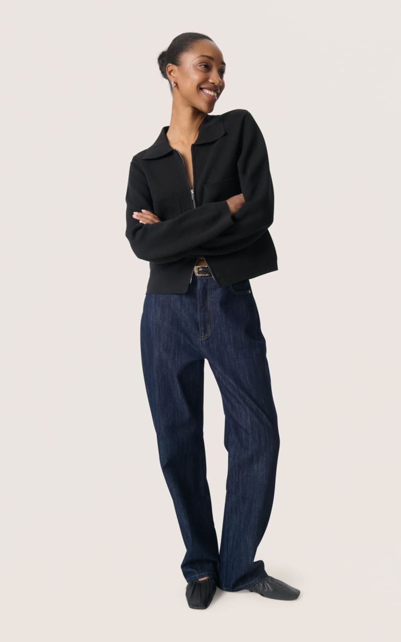 Soaked In Luxury- Havena Cardigan in Black - SWEATER &
