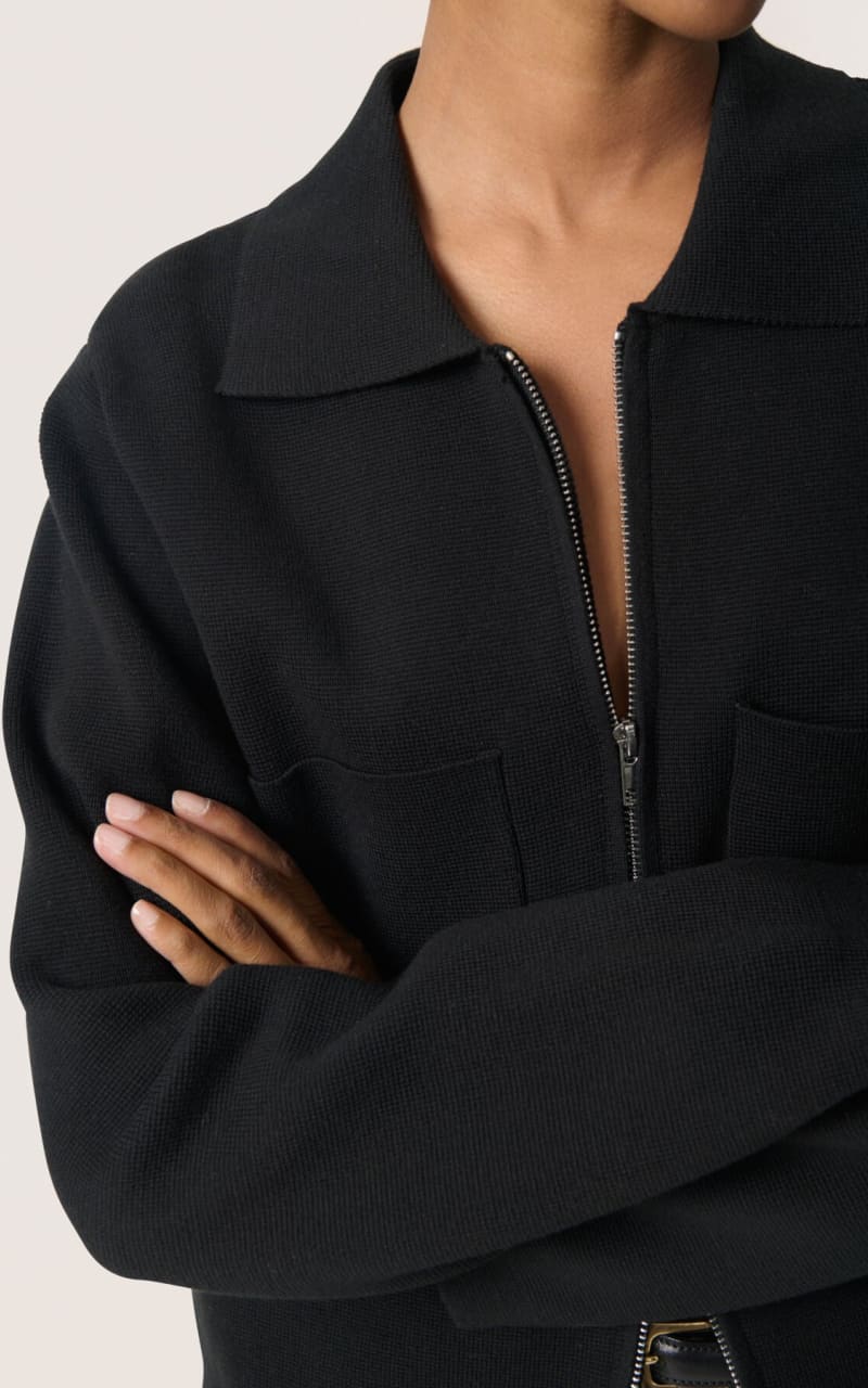 Soaked In Luxury- Havena Cardigan in Black - SWEATER &