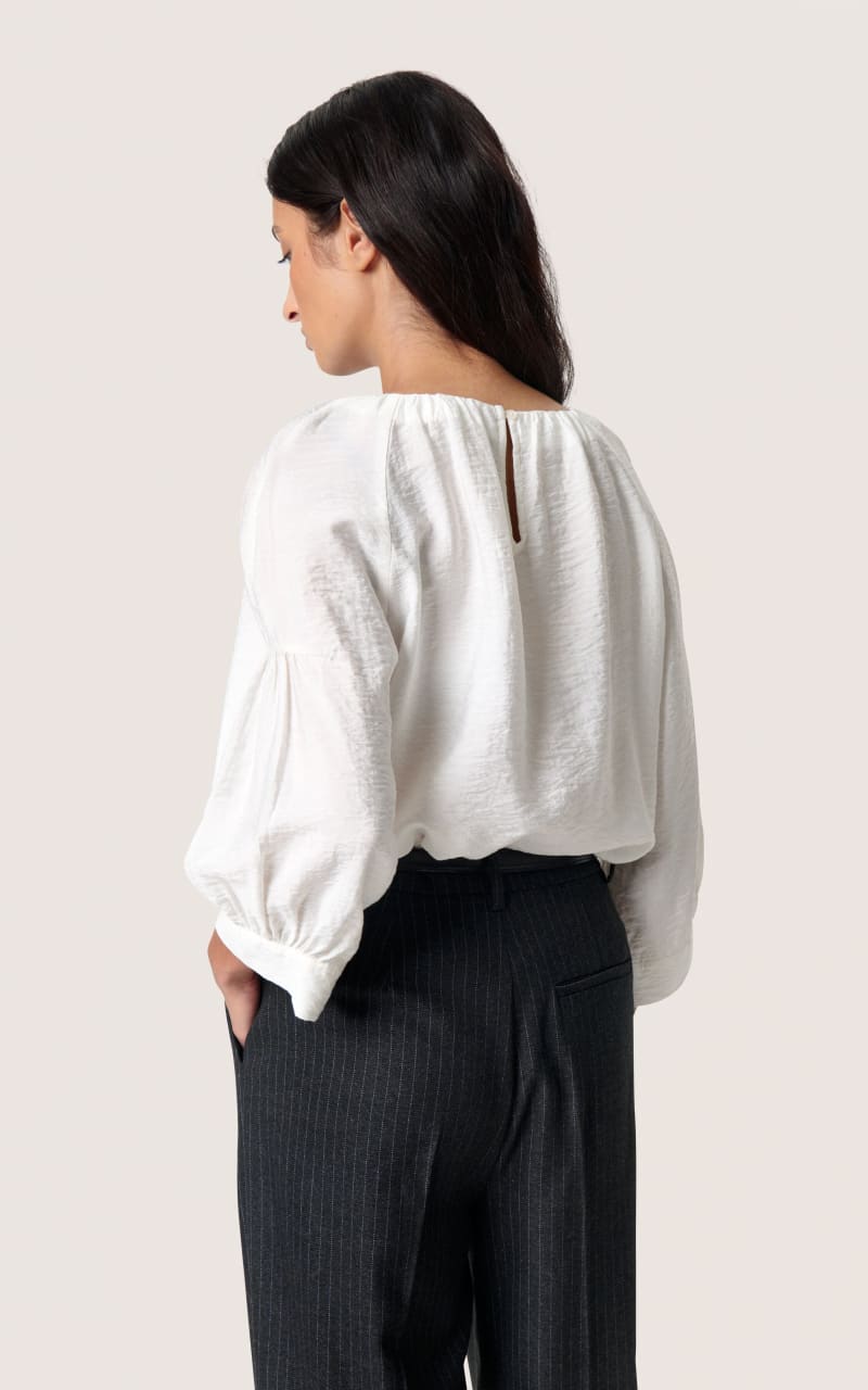 Soaked In Luxury- Leodora Blouse in Broken White - Blouses
