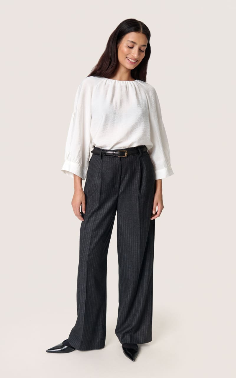 Soaked In Luxury- Leodora Blouse in Broken White - Blouses