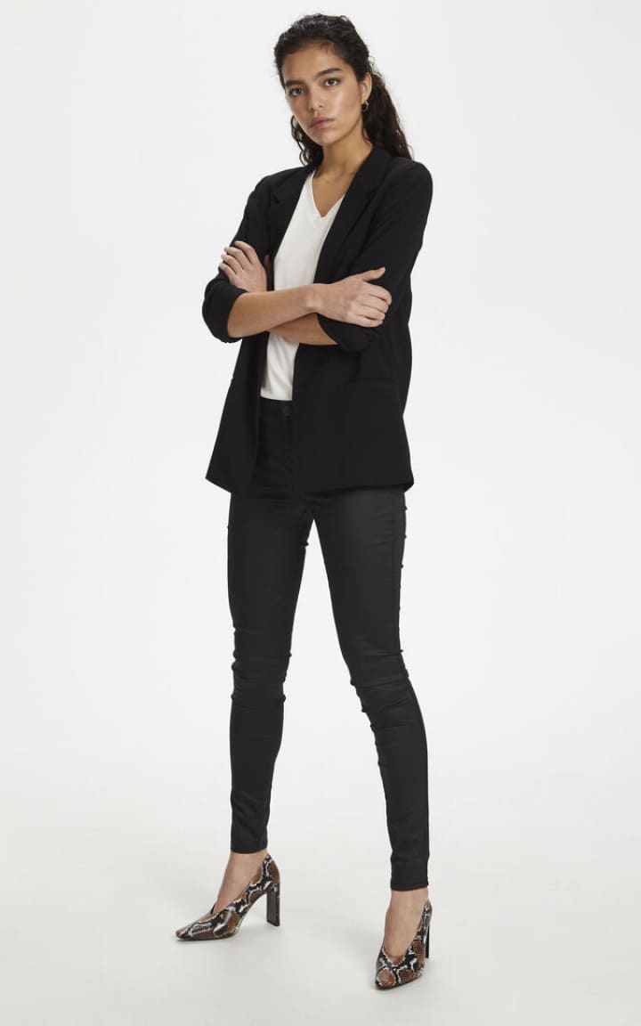 Soaked In Luxury- Shirley Blazer in Black - BLAZER