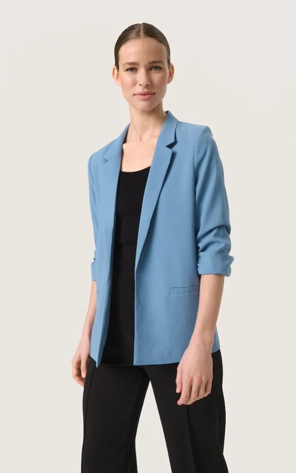 Soaked In Luxury- Shirley Blazer in Coronet Blue - blazer