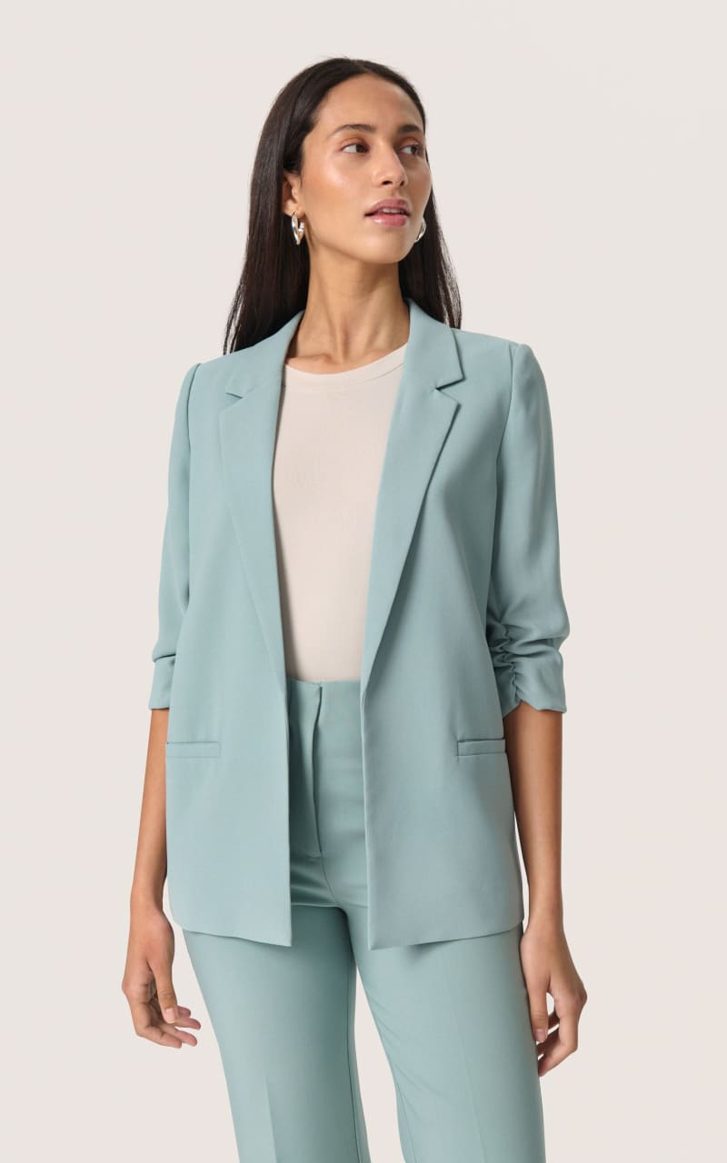 Soaked In Luxury- Shirley Blazer in Silver Blue